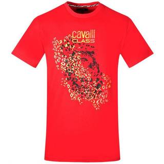 Cavalli Class Red Cotton T-Shirt