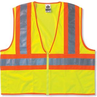 Ergodyne Glowear 8229Z ANSI Economy To-tone høj synlighed kalk sikkerhed vest 4xl/5xl