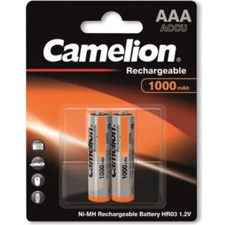Camelion Ni-MH HR03 AAA genopladelige batterier 1000mAh 1.2V 2-pack