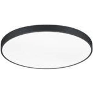 LED-loftslampe Waco, CCT, Ø 75 cm, sort mat