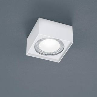Helestra Kari LED-loftlampe, kantet, hvid
