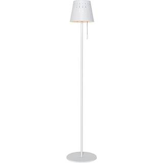 Udendørs gulvlampe hvid inkl. LED 3-trins dæmpbar på solenergi - Ferre