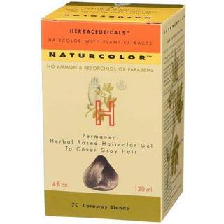 naturcolor 7C Caraway Blonde Hårfarve Gel - Urtebaseret grå dækkning, Permanent farve, 4 fl oz med Aktivator