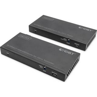 DIGITUS DS-55526 - transmitter and receiver - KVM / audio / USB/ infrared extender - HDBaseT