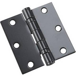Richelieu 4821FBB ONDWARD FULL MORTISE BALL B?RING BRUGT HONGE TIL INTERIVER D?R STURK Hj?rne 3 1/2-tommer (89 mm) Sort finish 2 Pack