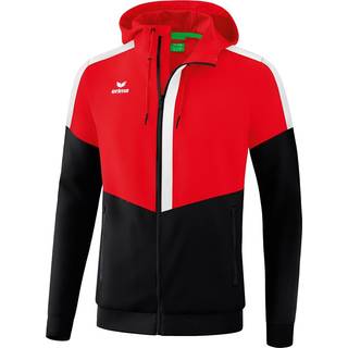 Jakke med hætte Erima SQUAD TRACKTOP JACKE MIT KAPUZE 1032001 Størrelse M