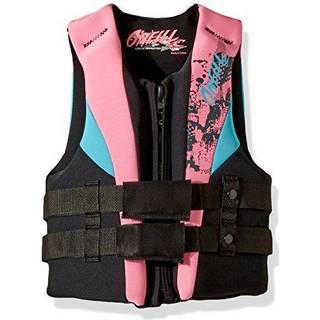 O'Neill Youth Reactor USCG Life Vest Black/Pet/Turquoise 1SZ