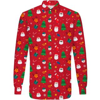 Juleskjorte Festivity Red