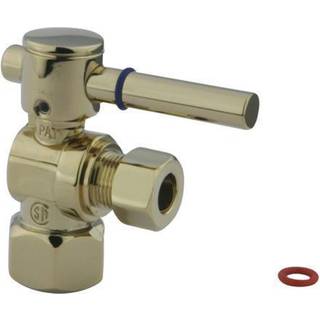 Vandhaner CC43102DL kvart drejningsventiler (1/2-tommer FIP X 3/8-tommer O.D. komprimering) Poleret messing