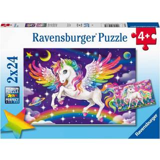 Ravensburger Puslespil Unicorn & Pegasus 2x24 Brikker