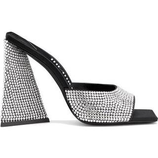 The Attico Devon crystal-embellished mules - black - EU 39.5