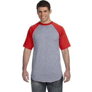 Voksen kortærmet baseball -trøje - ATH HTHR NAVY - S (D0102H7YJ5P)