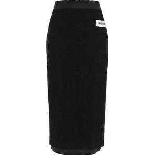 Dolce&Gabbana x Kim Kardashian lace high-rise midi skirt - black - XS