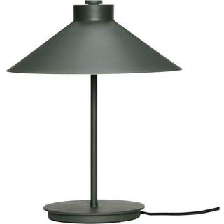Hübsch Shape bordlampe, mørkegrøn, jern, E14