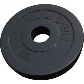 Gorilla Sports Vægtplader BASIC 51mm Cement - 1,25kg-15kg Vægt 2,5 kg