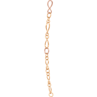 OLE LYNGGAARD COPENHAGEN Love tynd armlænke satineret 18 karat rødguld 2 led rosaguld 18 cm