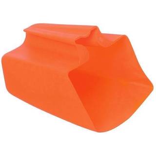 Øsekar med håndtag, blød plast, orange