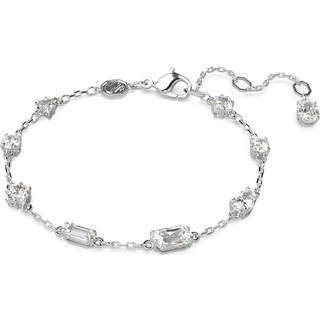 Mesmera Armband, Verschiedene Schliffe, Verstreutes Design, Weiß, Rhodiniert