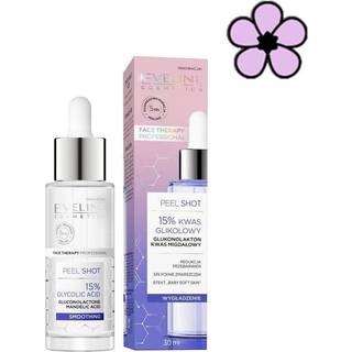 Eveline Cosmetics Serum Shot 15% Glycolic Acid Udglattende ansigtspeeling for jævn hudtone 30 ml - 30 ml