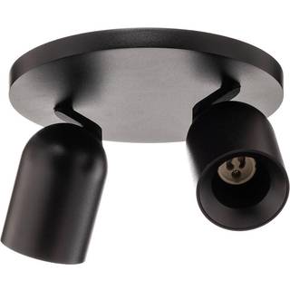 Arcchio spotlight Brinja, sort, rund, Ø 7 cm, 2 lyskilder, GU10
