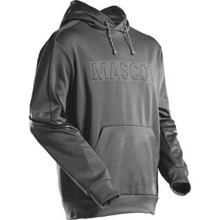 Mascot Customized Fleece hættetrøje med logo i stengrå - Str. 3XL