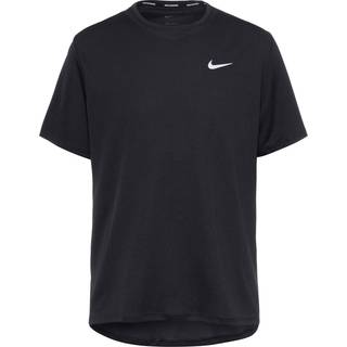 Nike Dri-Fit Miler UV Running Shirt Men - Black, Grey, Size S - black