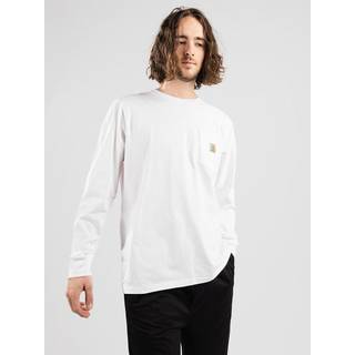 T-shirt Carhartt WIP Long Sleeve Pocket T-Shirt UNISEX White XL - White - XL