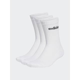 Linear Crew Cushioned sokker, 3 par - White / Black - 43-45