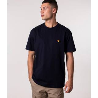Carhartt WIP Chase T-shirt - M - dark navy/gold