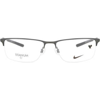 Nike Mand NIKE 6064 70 Optiske stel Titanium Satin sort/grå Firkantet Normal