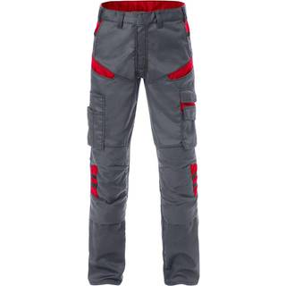 Fristads 129482 Bukser 2555 / Arbejdsbukser Grå/Rød C56