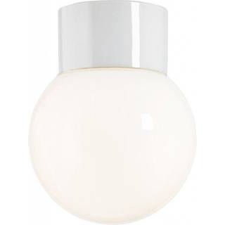 Classic Globe 150 loftlampe / væglampe IP54, hvid/blank opal