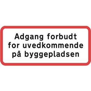 Vejskilt adgang forbudt for ua