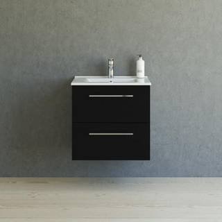 Dansani Mido+ møbelsæt 60 cm sort struktur m/ Amber vask