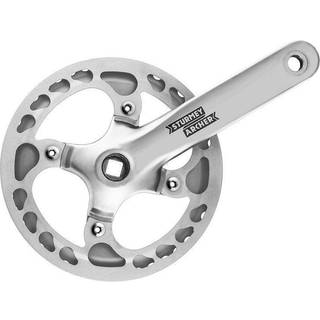 Sturmey Archer 44t kranksæt med kædebeskytter - sølv