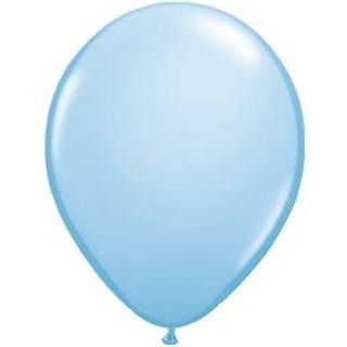 100 stk. Økologiske balloner himmelblå 12" – Biologisk nedbrydelige til fest &amp; dekoration