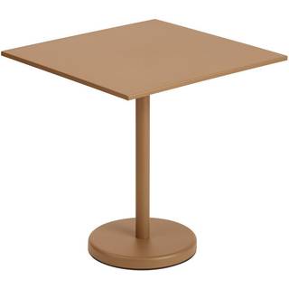 Muuto Linear stålbord 70x70 cm Burnt orange