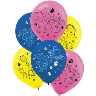 Blue´s Clues latex balloner, 6 stk