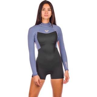 Roxy 2/2 Prologue Bz Ls Sp Fl Våddragt - 04 - cloudblk/pwdrdgry/sunglow
