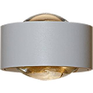 Arcchio LED-væglampe Rotari, linse, op/ned, hvid, metal
