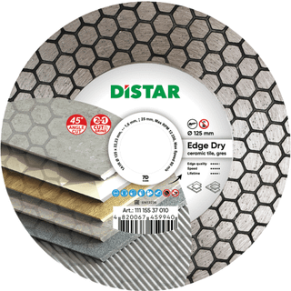 Distar diamantskære-/slibe Ø125 t/fliser og klinker 160830