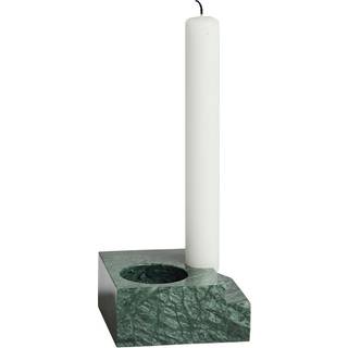 Woud Jeu de dés 3 lysholdere marmor Grøn