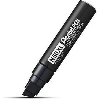 6 x Pentel N50XL permanent marker 8-15,4mm sort