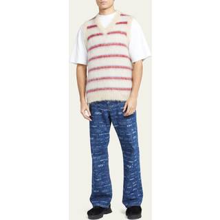 Marni Striped wool-blend sweater vest - beige - EU 54