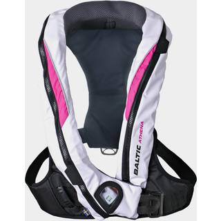 Oppustelig redningsvest Baltic Athena 165N Sele, dame, automatisk, hvid/rosa + kulsyrepatron 33 gram, 40 - 120 kg