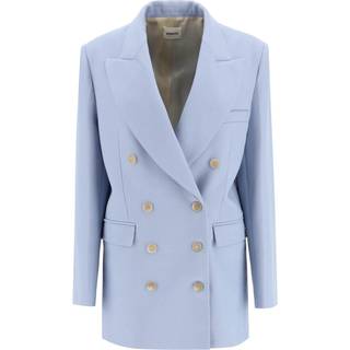 Khaite Balton wool-blend blazer - blue - M