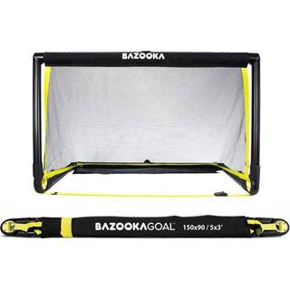 Bazooka fodboldmål, PVC, glasfiber, sort - 150 x 90 x 50 cm