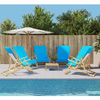 strandhåndklæder 6 stk. 60x135 cm 400 GSM stof turkis