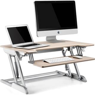WERGON - Winston - Justerbar Ergonomisk hæve/sænke møbel til bord/arbejdsplads - Lys bøg