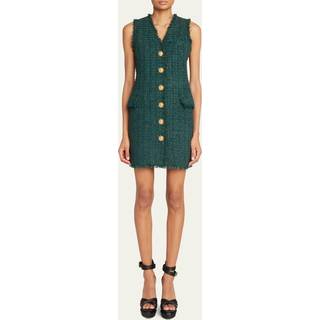 Balmain Tweed minidress - green - M